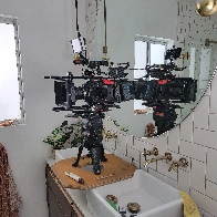 [Ursa Mini] Bathroom setup for a mirror POV shot for a popular skincare brand