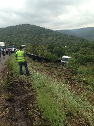 Truck fell off the mountain. [OC]