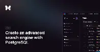 Create an advanced search engine with PostgreSQL