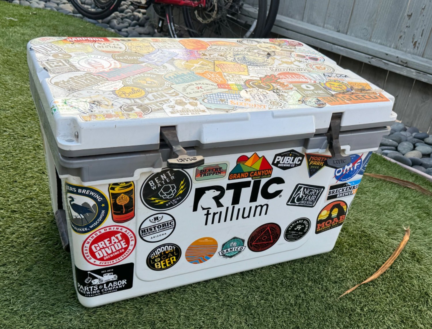 Beer cooler almost complete after a 3 month road trip