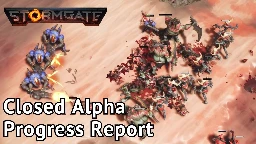 Stormgate Closed Alpha Update - Gameplay and Community Tournaments