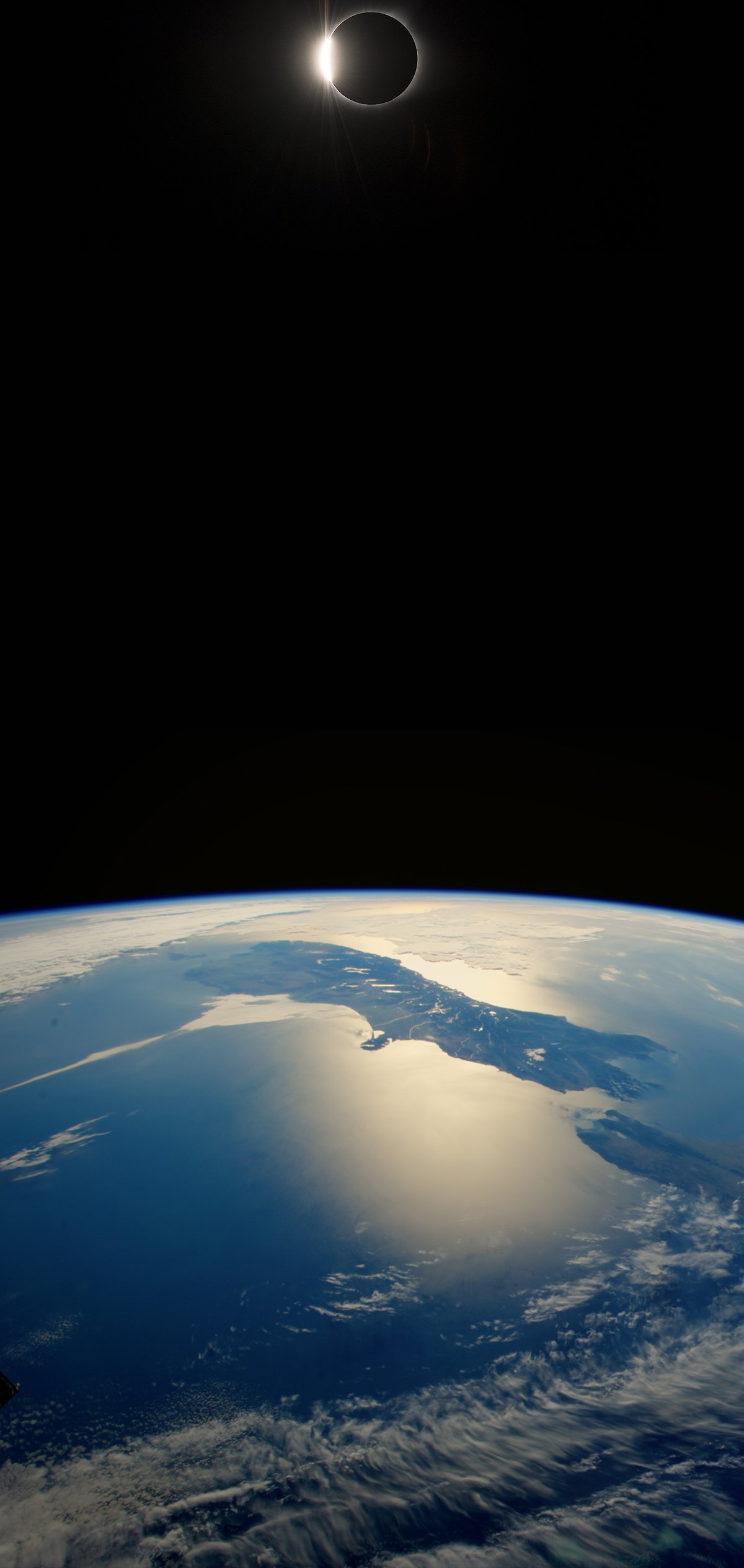 Above the Earth