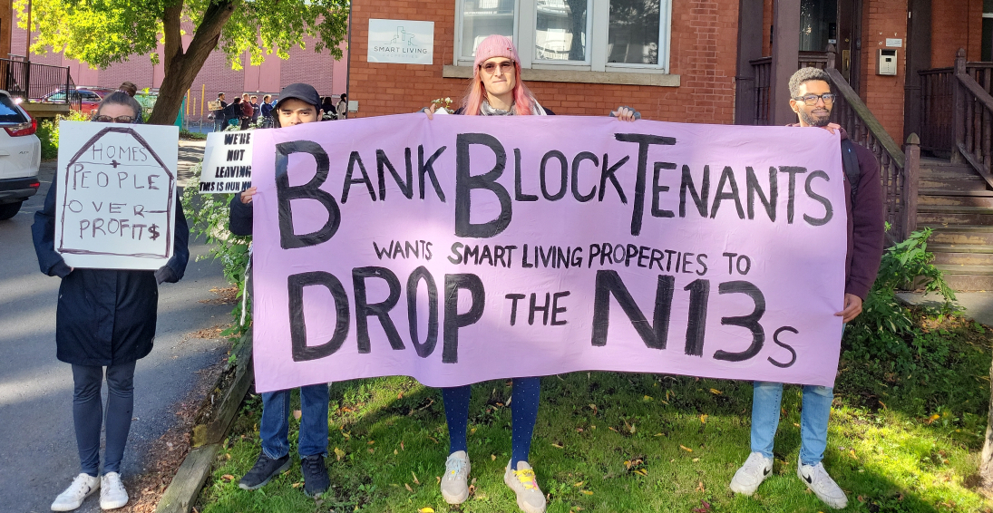 Bank Street Tenants Confront Smart Living Properties to say No to Mass Eviction - The Leveller