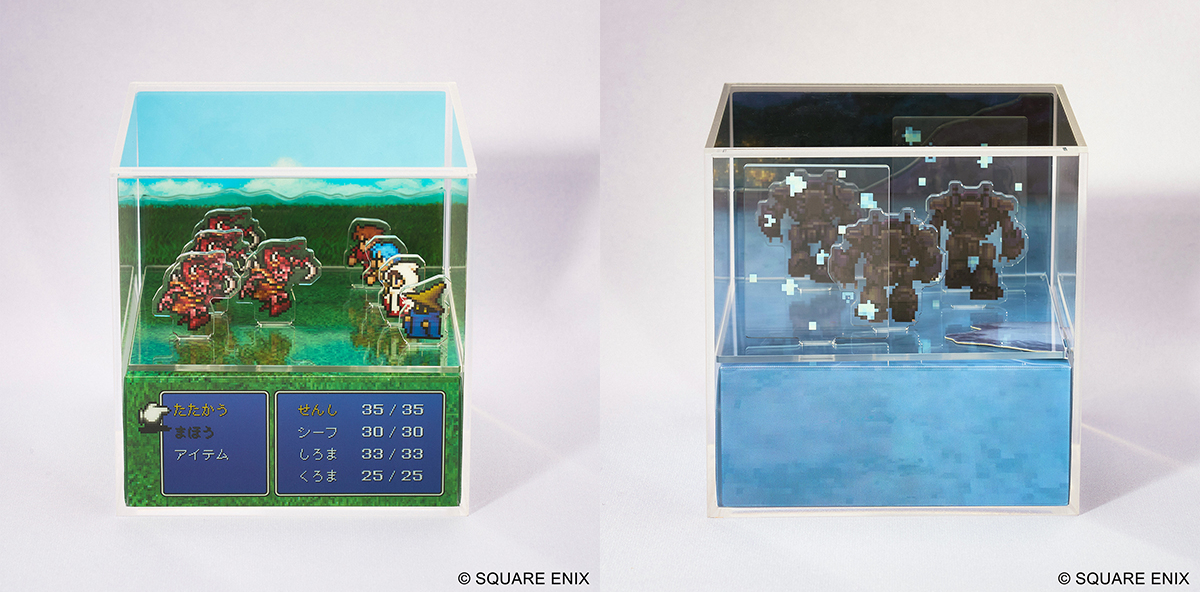 New Final Fantasy Cubic Memory Collectibles Bring Classic Game Screens to Life