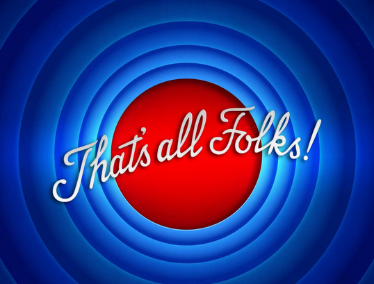 Looney Tunes that's all folks ending picture