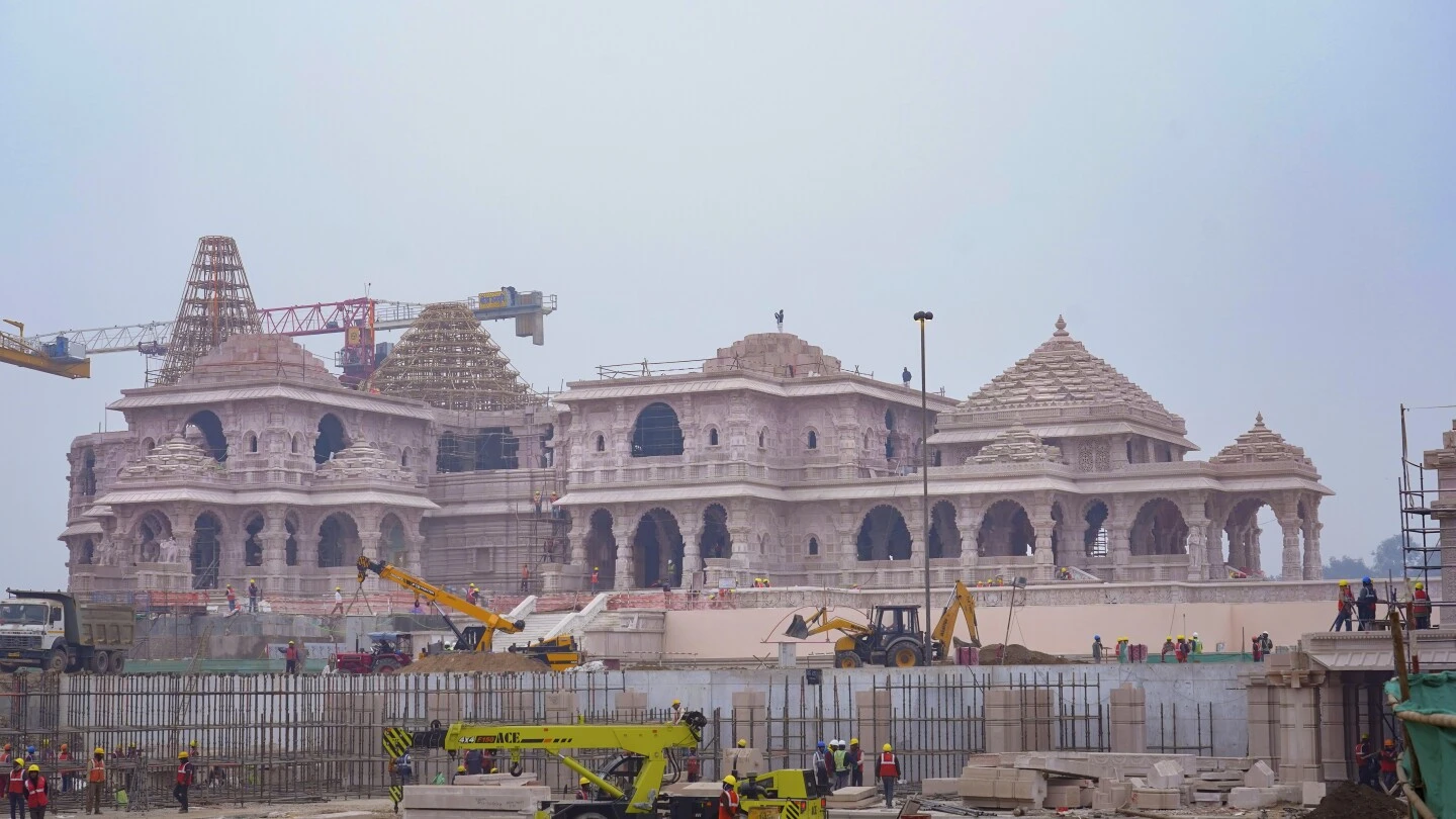 A Hindu temple built atop a razed mosque in India is helping Modi boost his political standing