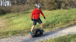 Behold The Mega-Wheelie, A Huge One-Wheeled Electric Skateboard