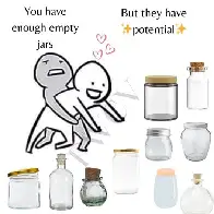 I have an entire cabinet currently used to store empty jars...