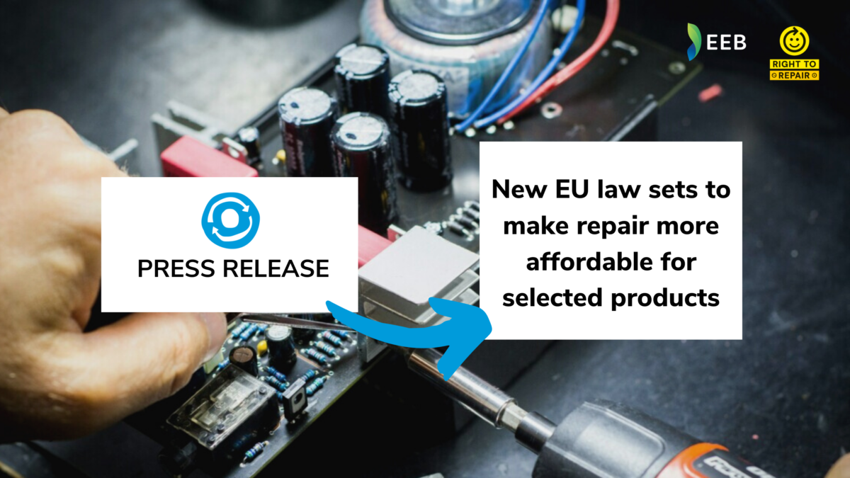 New EU law sets to make repair affordable for selected products