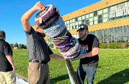 Richmond Woman on Verge of Holding World Record for Longest Scarf Ever Crocheted