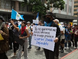 Concerns over Guatemalan democracy after leading party suspended