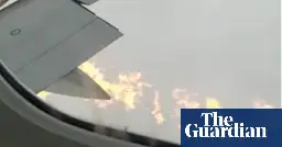 Boeing faces fresh safety questions after engine fire on flight from Scotland