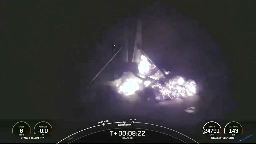 Falcon 9 booster lost in rare unsuccessful landing