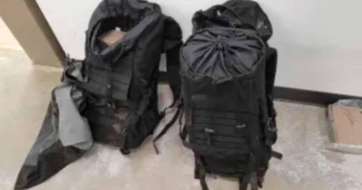 Backpacks full of $1.1 million worth of cocaine found in wooded area near border with Canada