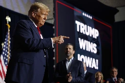 Trump Sees Record Win in Iowa Caucus