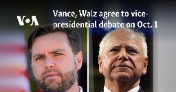 Vance, Walz agree to VP debate Oct. 1; Harris floats 2nd debate with Trump