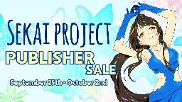 Sekai Project Fall 2023 Publisher Sale