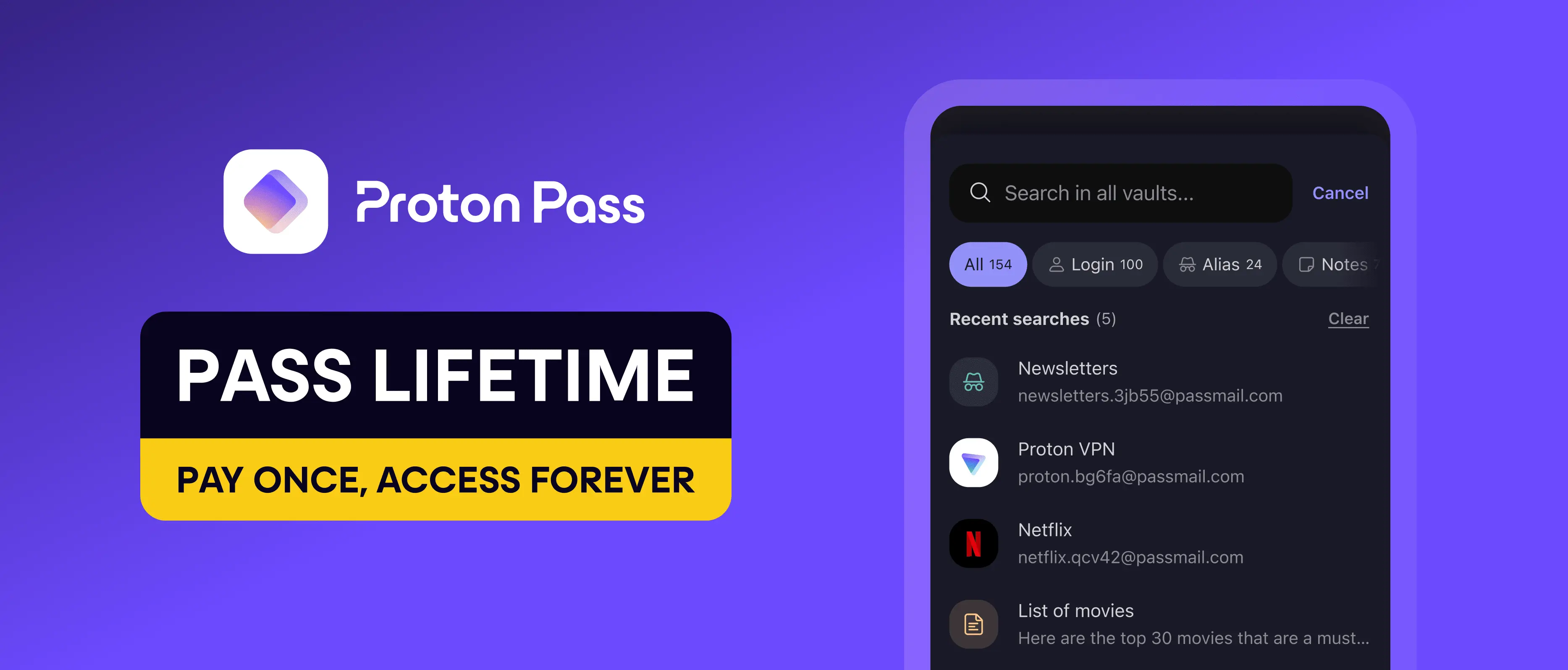 With Pass Lifetime, pay once and protect your privacy forever | Proton