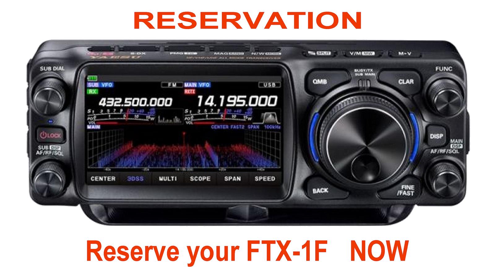 Yaesu FTX-1F Yaesu FTX-1F HF/50/144/430MHz All Mode QRP Portable Transceiver Reservation | DX Engineering