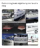 Dads naming boats might be my new favourite thing