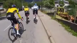 VIDEO: Wout van Aert sprint training in the mountains together with Jonas Vingegaard and Christophe Laporte
