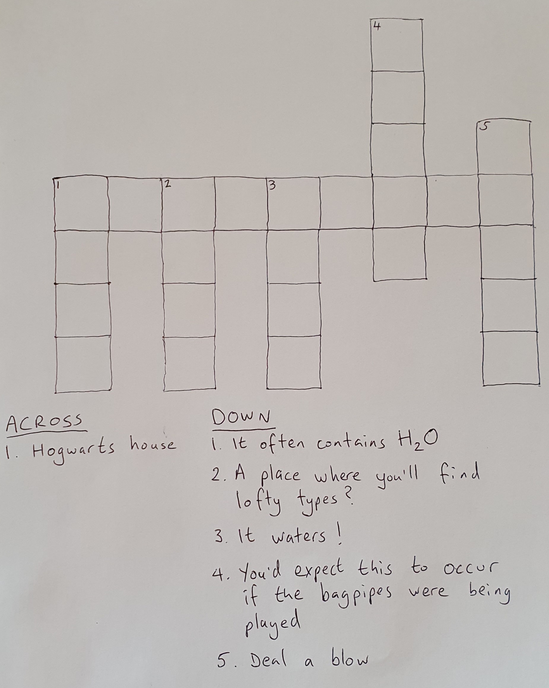 I made another two-possible-answers crossword! No help this time though