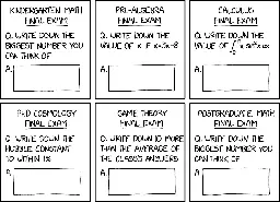 Exam Numbers