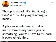 Like programming in bash