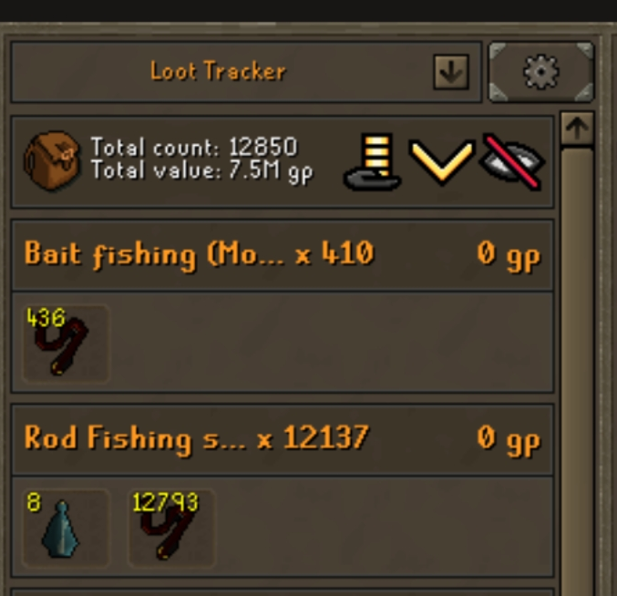 Something updated in the mobile client and the infernal eel fishing spot tracker got changed