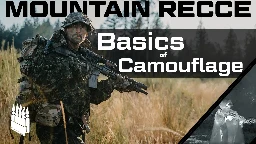 Avoiding detection from your enemies. Mountain Recce (visible, IR, Thermal)