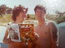 Permit me to be a guinea pig. My old man (right) and his brother (who has polio) (~1977)