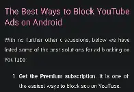 The best ways to block YouTube Ads on Android