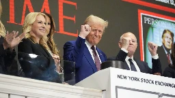 Trump is named Time's Person of the Year and rings the New York Stock Exchange's opening bell