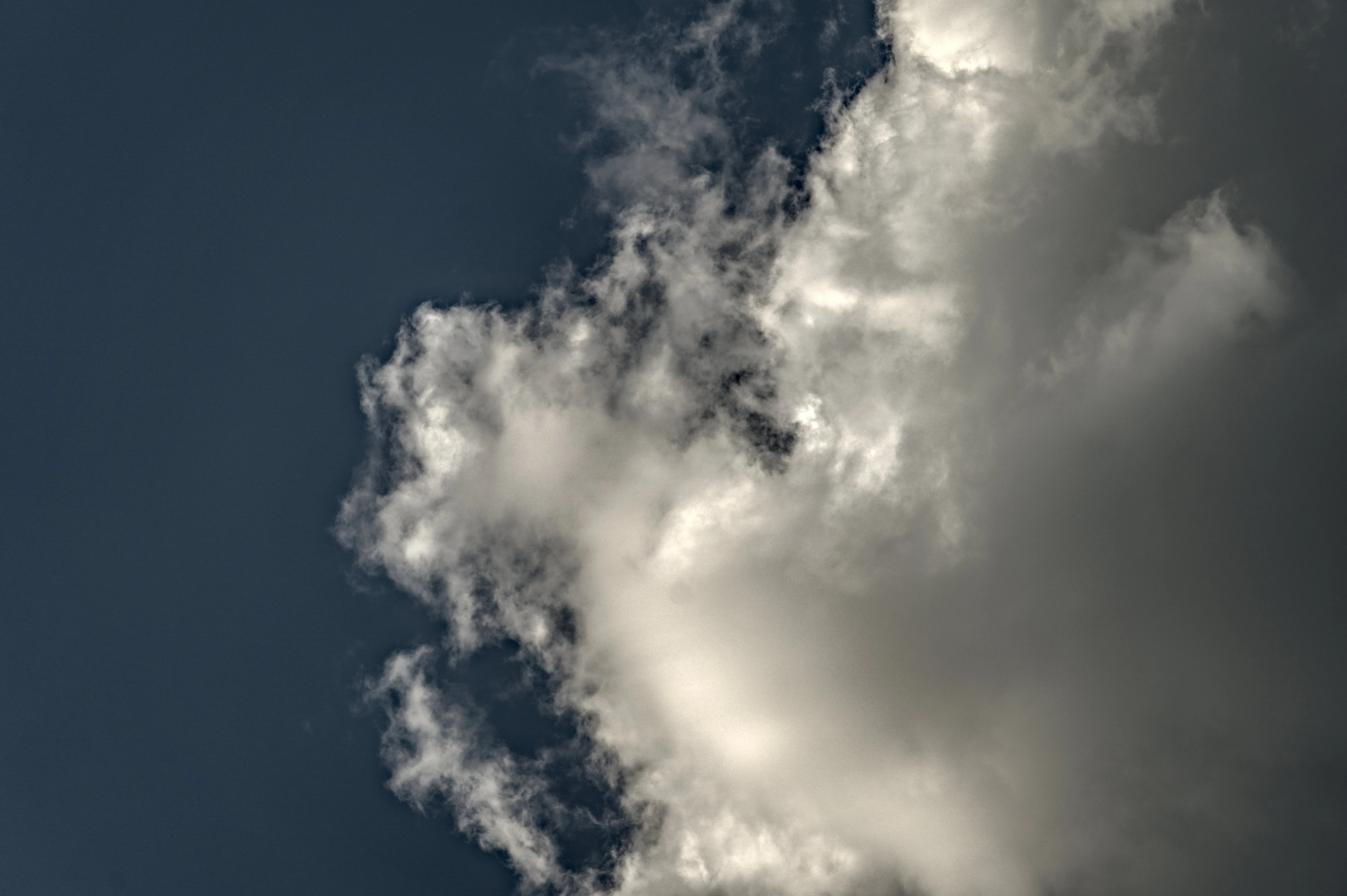 An overprocessed image of a cloud
