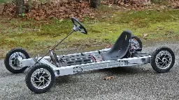 Quad-Motor Electric Kart Gets A Little Too Thrilling