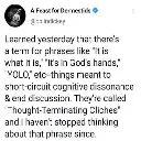 "Thought-Terminating Cliches"