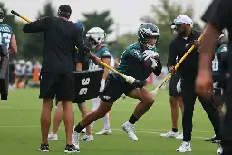 Eagles rookie Johnny Wilson rising to the challenge with increased training camp opportunities