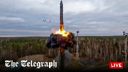 Ukraine-Russia war live: Russia ‘fires intercontinental ballistic missile’ at Ukraine for first time