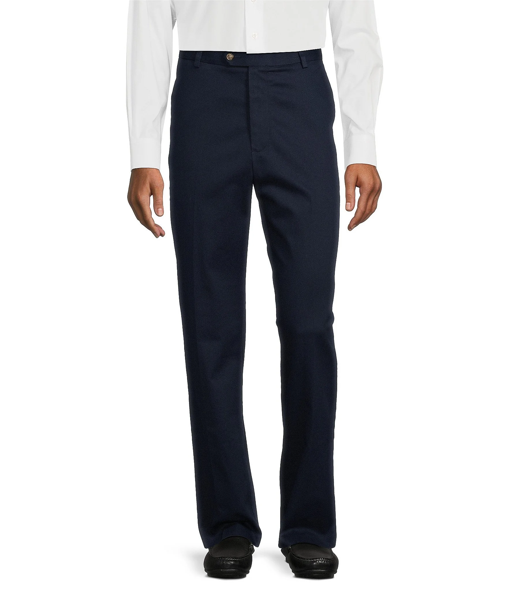 Roundtree & Yorke TravelSmart Ultimate Performance Classic Fit Flat Front Non-Iron Chino Pants | Dillard's