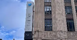 Twitter Sign Lettering Removed From Downtown San Francisco Office
