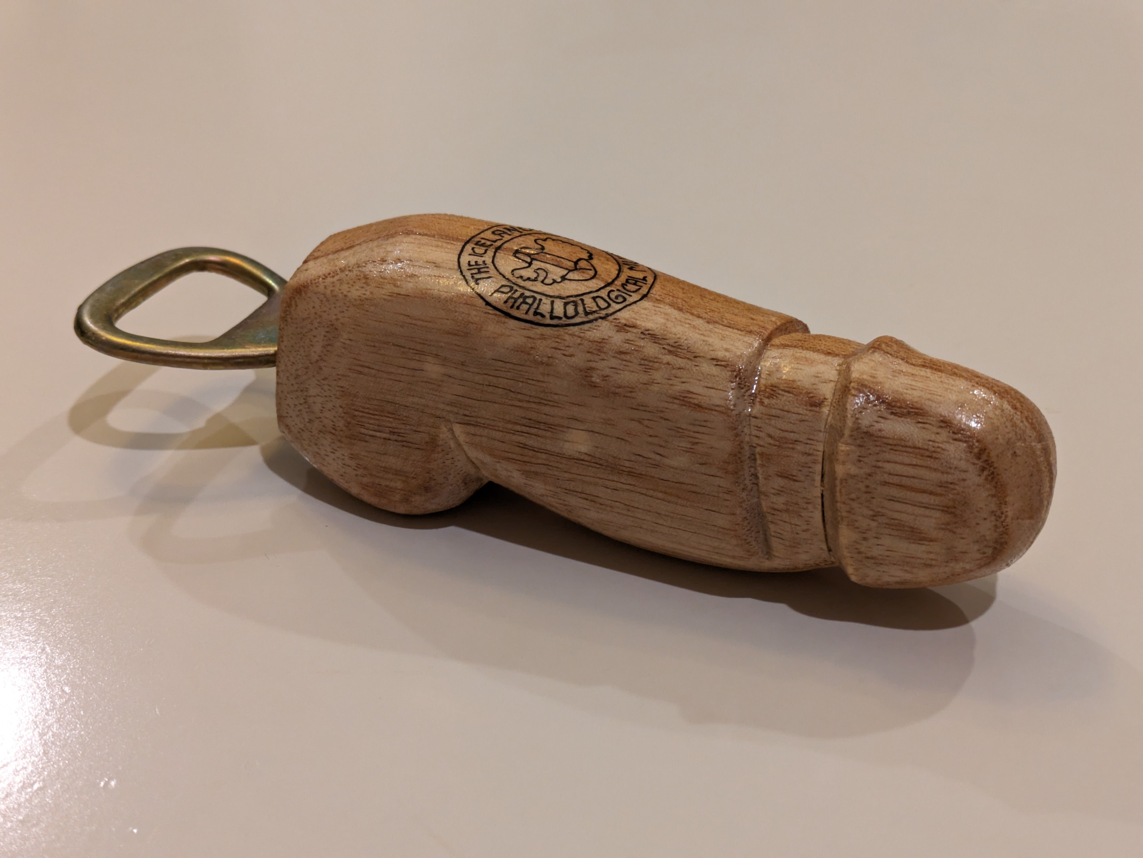 Penis shaped bottle opener from the Icelandic Phallological Museum