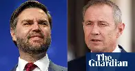 Western Australia premier calls US vice-president JD Vance a ‘knob’