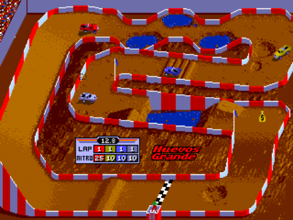 The arcade version of Super Off Road