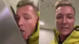 German politician's video of licking public toilets goes viral