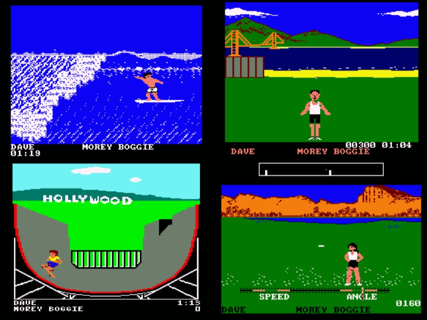 The Amstrad version of California Games