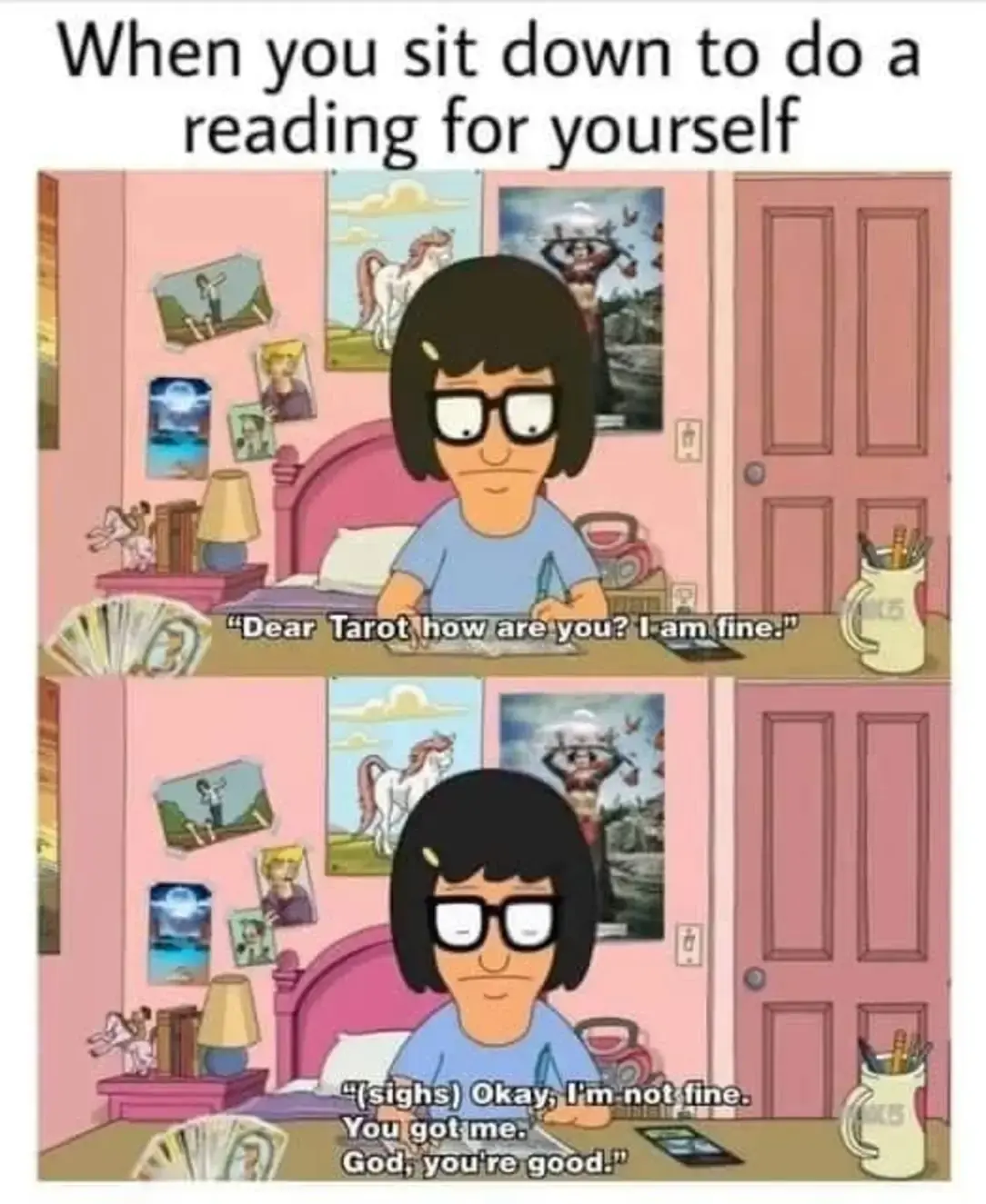 Tina gets it