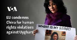 EU condemns China for human rights violations against Uyghurs