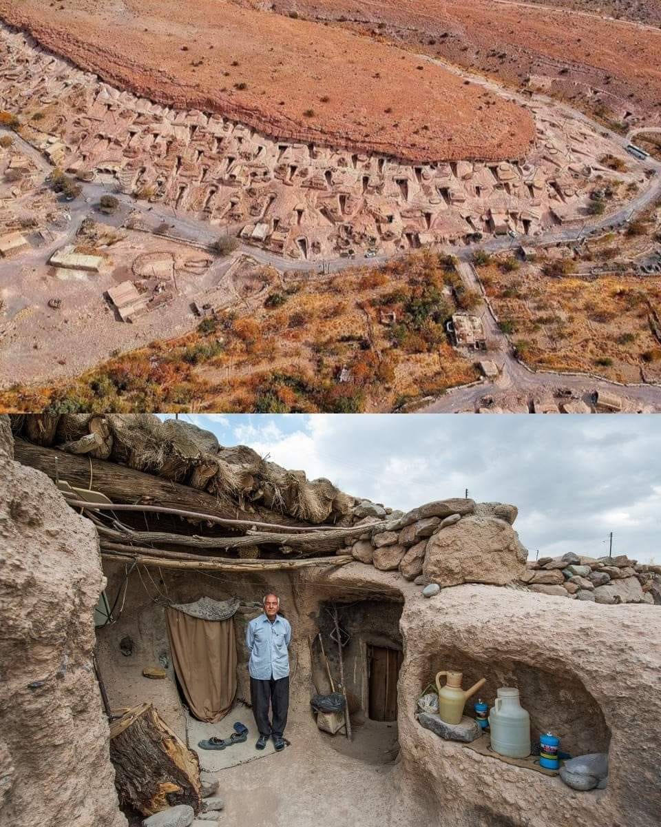 Rock-dug village of Meymand, Iran