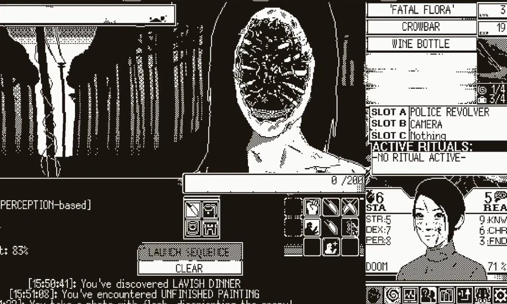 'World of Horror' Video Game Review - Text-Based Horror Experience Channels Lovecraft and Junji Ito