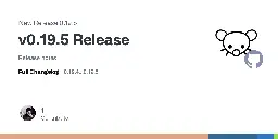 Release v0.19.5 Release · LemmyNet/lemmy